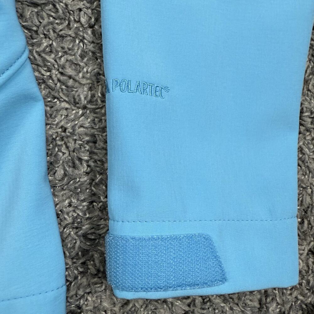 Women's Patagonia Adze Hybrid Jacket Polartec Soft Shell Full Zip Blue Cyan M - Picture 2 of 7